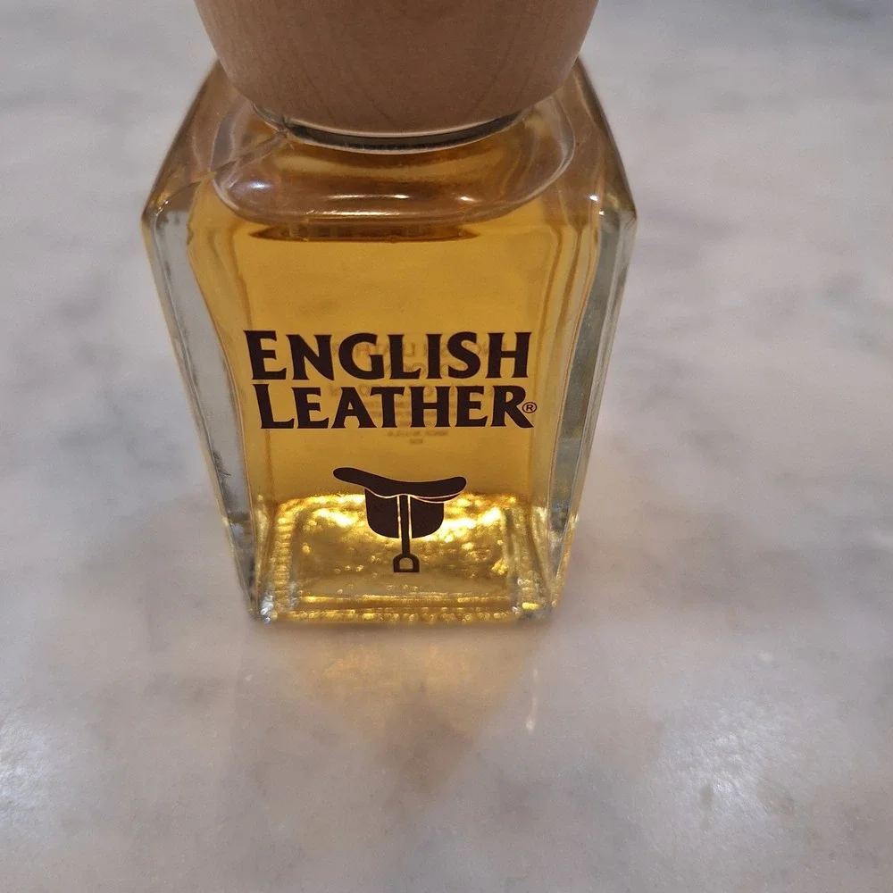 Vintage English Leather 80s Cologne Men 3.4 oz Amber Wood Cap Splash Classic